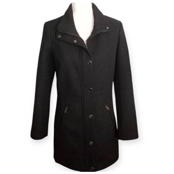 I.N.C. INTERNATIONAL CONCEPTS BLACK COAT SZ.S EUC *HOOD NOT INCLUDED* - Picture 2 of 9